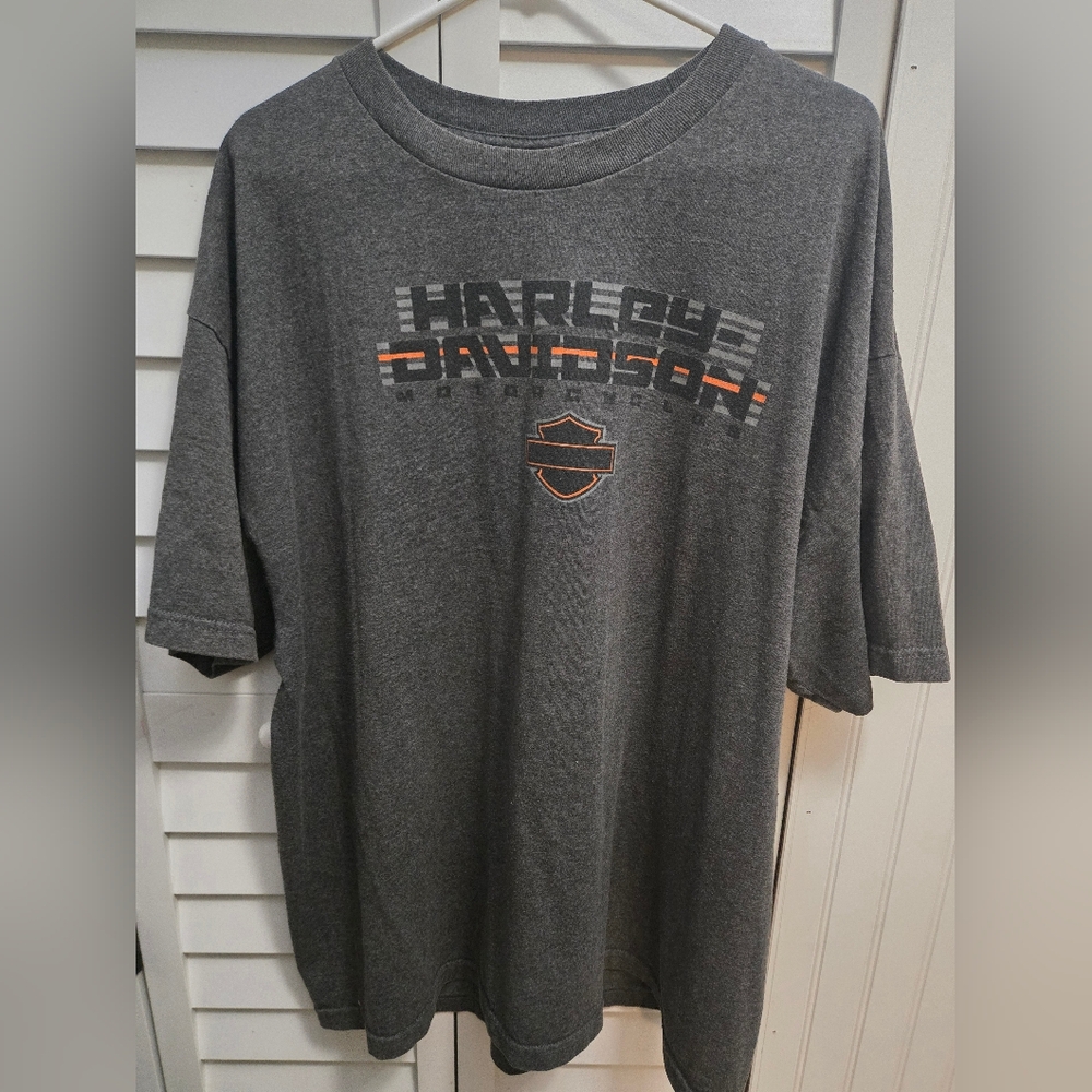 Harley-Davidson Space Coast FL Short Sleeve Tee Heather Grey Tshirt Mens Size 2X
